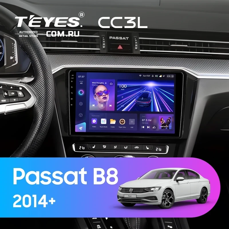 Штатная магнитола Teyes CC3L 4/64 Volkswagen Passat B8 2014+