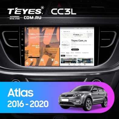 Штатная магнитола Teyes CC3L 4/32 Geely Atlas NL-3 (2016-2020)