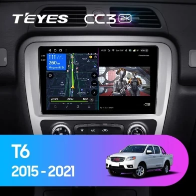 Штатная магнитола Teyes CC3 2K 6/128 JAC T6 (2015-2021)
