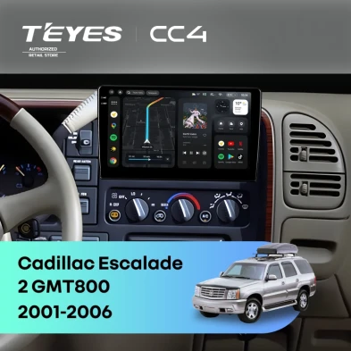 Штатная магнитола Teyes CC4 8/128 Cadillac Escalade 2 GMT800 (2001-2006)