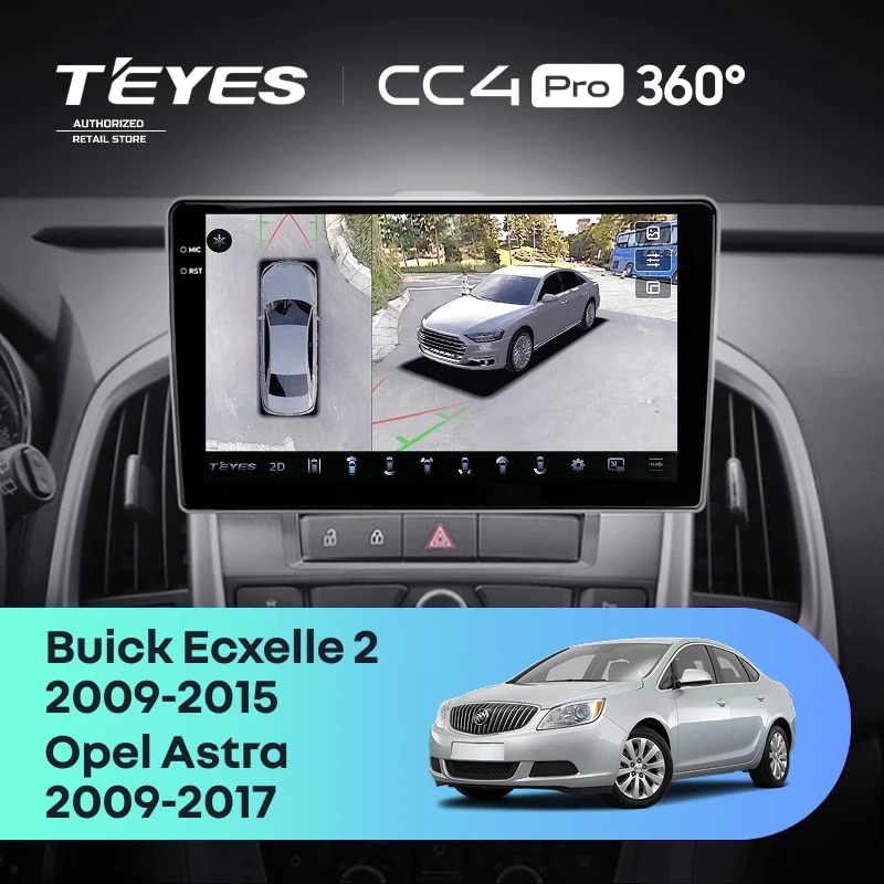 Штатная магнитола Teyes CC4 Pro 360 8/128 Opel Astra J (2009-2017)