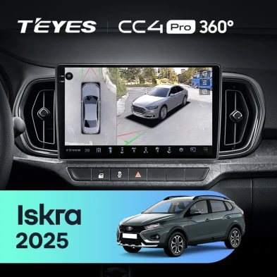 Штатная магнитола Teyes CC4 Pro 360 12/256 LADA Iskra SW Cross (2025-2026) Тип-A