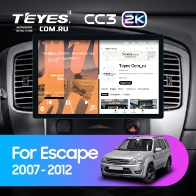 Штатная магнитола Teyes CC3 2K 6/128 Ford Escape (2007-2012) F1 (11")