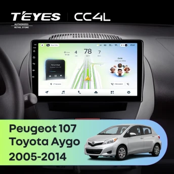 Штатная магнитола Teyes CC4L 6/64 Toyota Aygo (2005-2014)