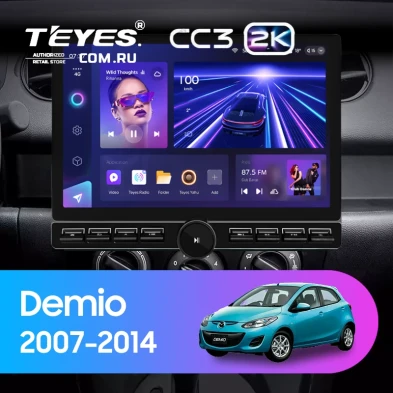 Штатная магнитола Teyes CC3 2K 6/128 Mazda Demio DE (2007-2014) (13" с кнопками)