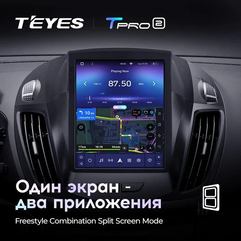Штатная магнитола Tesla style Teyes TPRO 2 6/128 Ford Escape 3 (2012-2019)