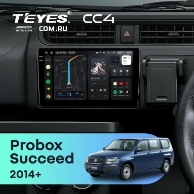 Штатная магнитола Teyes CC4 6/64 Toyota Probox (2014-2026)