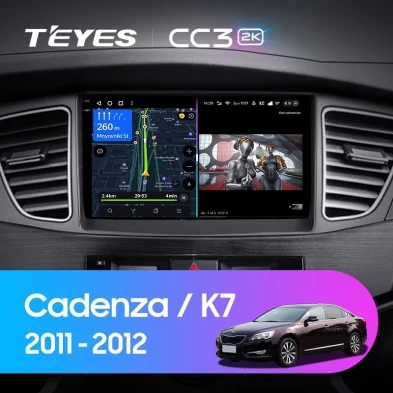 Штатная магнитола Teyes CC3 2K 4/32 Kia Cadenza K7 (2011-2012)
