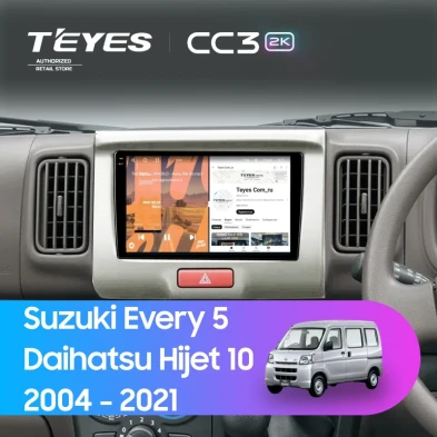 Штатная магнитола Teyes CC3 2K 6/128 Suzuki Every 5 (2005-2015)