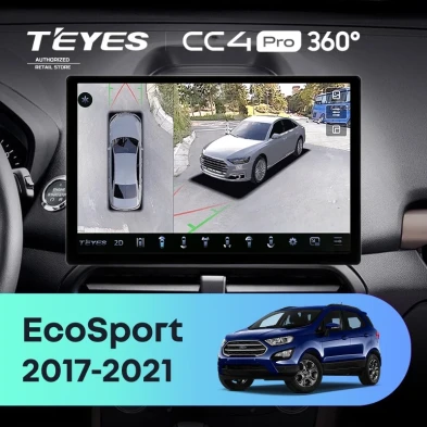 Штатная магнитола Teyes CC4 Pro 360 12/256 Ford EcoSport (2017-2021) (13")