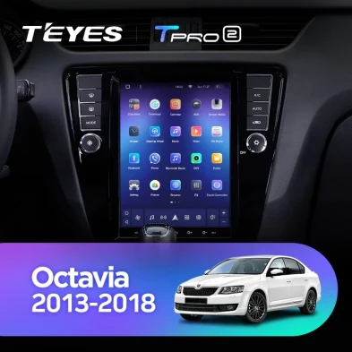Штатная магнитола Tesla style Teyes TPRO 2 4/64 Skoda Octavia 3 A7 (2013-2018) Тип-A