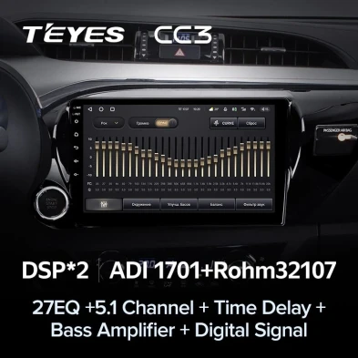 Штатная магнитола Teyes CC3 4/32 Toyota Hilux Pick Up (2015-2020)