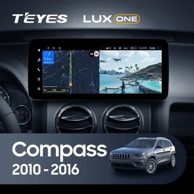 Штатная магнитола Teyes LUX ONE 360 6/128 Jeep Compass MK (2010-2016)