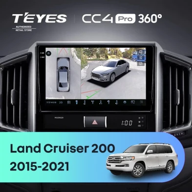 Штатная магнитола Teyes CC4 Pro 360 8/128 Toyota Land Cruiser 200 (2015-2021)