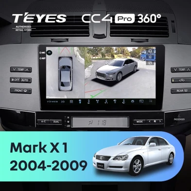 Штатная магнитола Teyes CC4 Pro 360 12/256 Toyota Mark X 1 X120 (2004-2009)